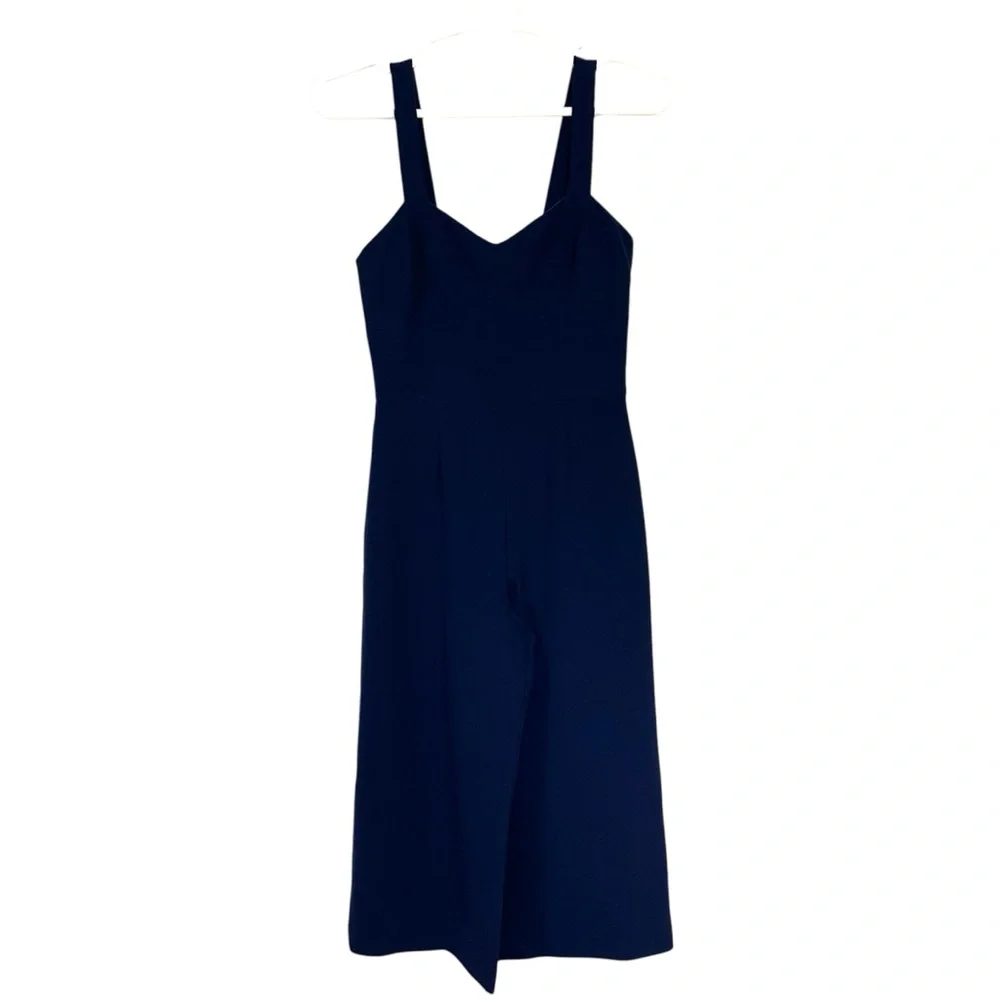 Nicole Miller Navy Stretchy Tech Jumpsuit - Picture 3 of 9